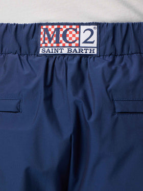 Man navy blue casual pants Porter - MC2 Saint Barth