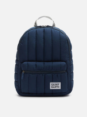 Navy blue Puffer Backpack - MC2 Saint Barth