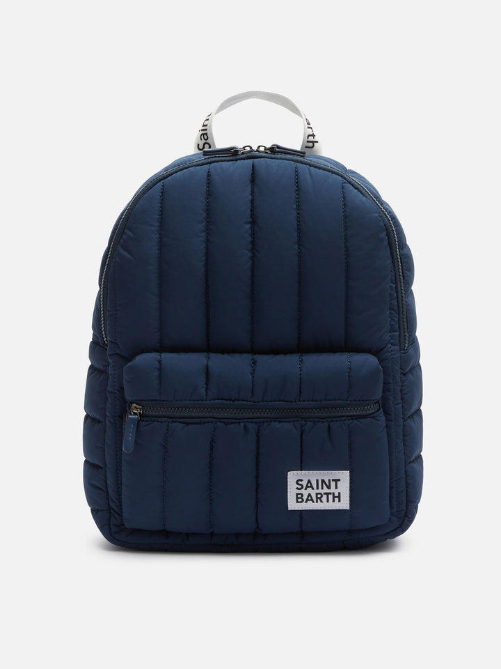 Marineblauer Puffer-Rucksack