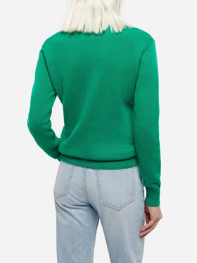 Woman brushed sweater with daisy print - MC2 Saint Barth