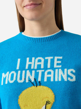 Neue Queen Crewneck-Jacke in Grau mit Tweety-Jacquardmuster | WARNER BROS. SPECIAL EDITION