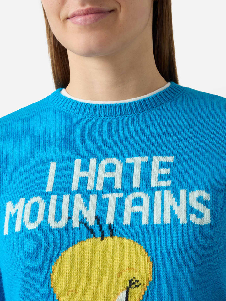 Neue Queen Crewneck-Jacke in Grau mit Tweety-Jacquardmuster | WARNER BROS. SPECIAL EDITION