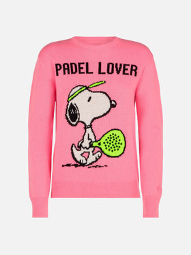 Woman sweater with Snoopy print | PEANUTS™ SPECIAL EDITION