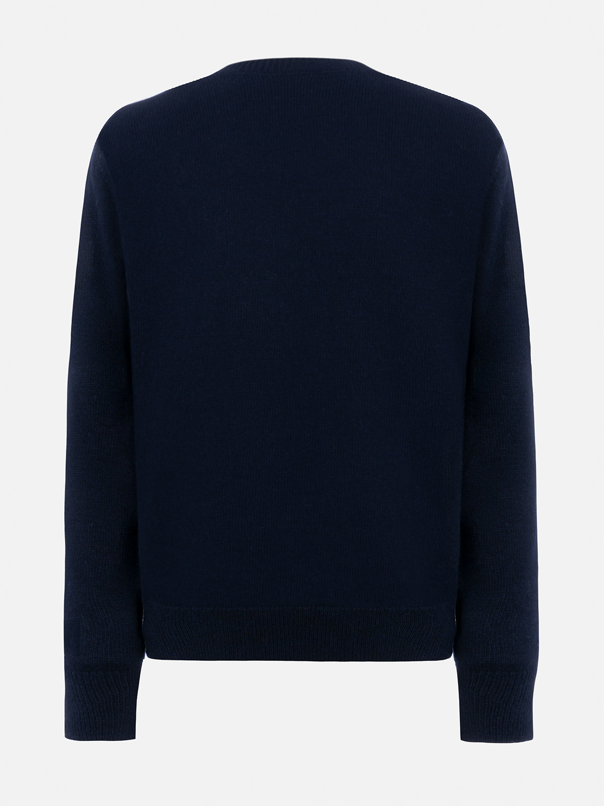 Woman blue sweater New Queen with Non me lo merito jacquard - MC2 Saint Barth