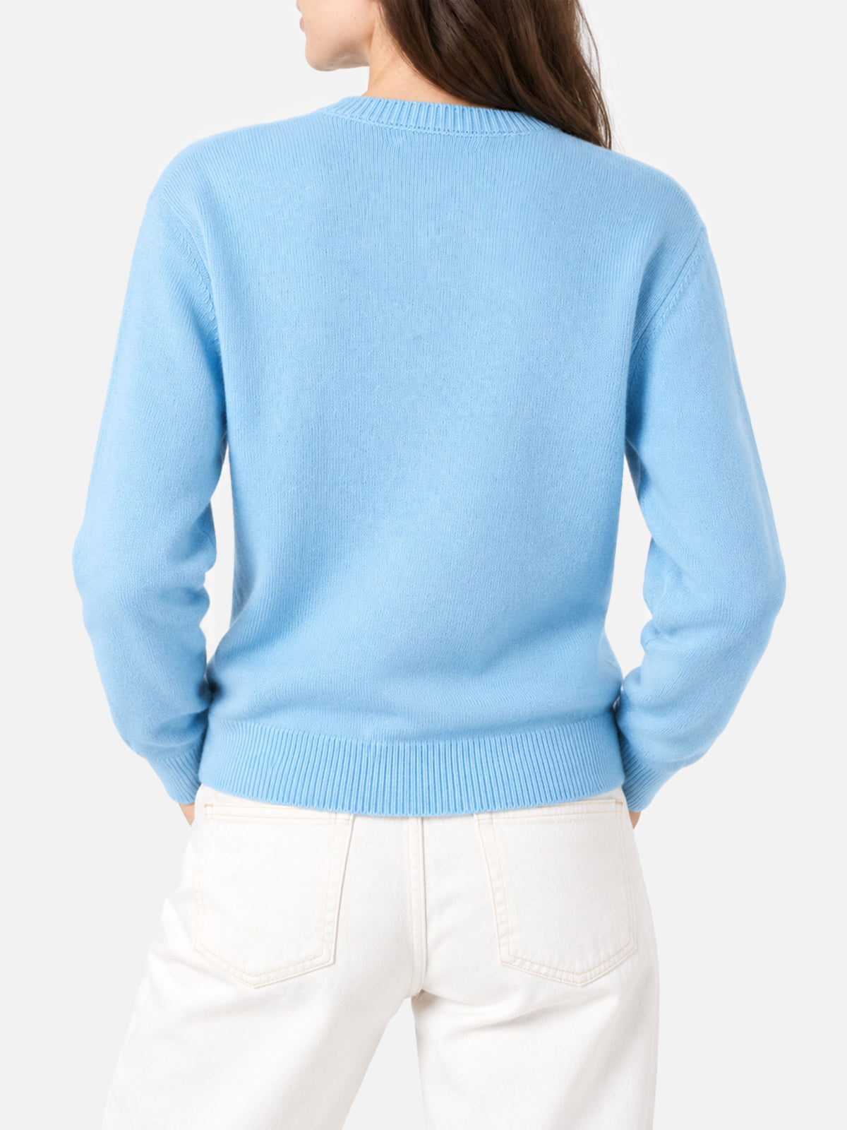 Nouveau pull Queen bleu clair avec jacquard Compulsive Shopper 