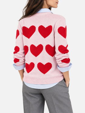 Nouveau pull Queen en jacquard cœur avec broderie 
