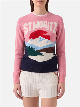 St. Moritz print New Queen sweater