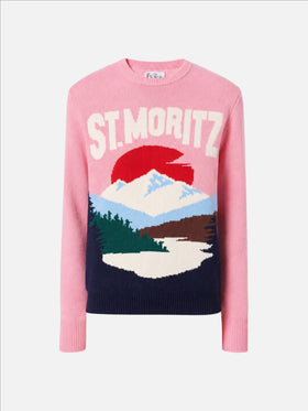 St. Moritz print New Queen sweater