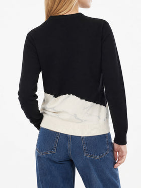Pull noir New Queen avec broderie Lovovia 