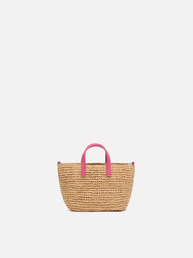 Beige Raffia City Micro bag with Saint Barth embroidery - MC2 Saint Barth