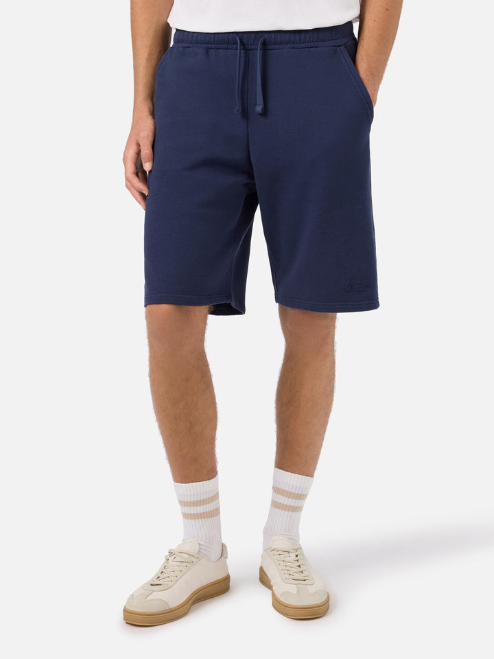 Short de survêtement Bermuda Randle en molleton de coton bleu marine 