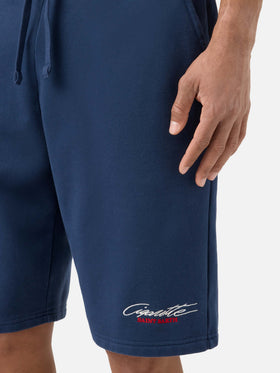 Blue Randle bermuda shorts with Cigarette Racing embroidery | Special Edition