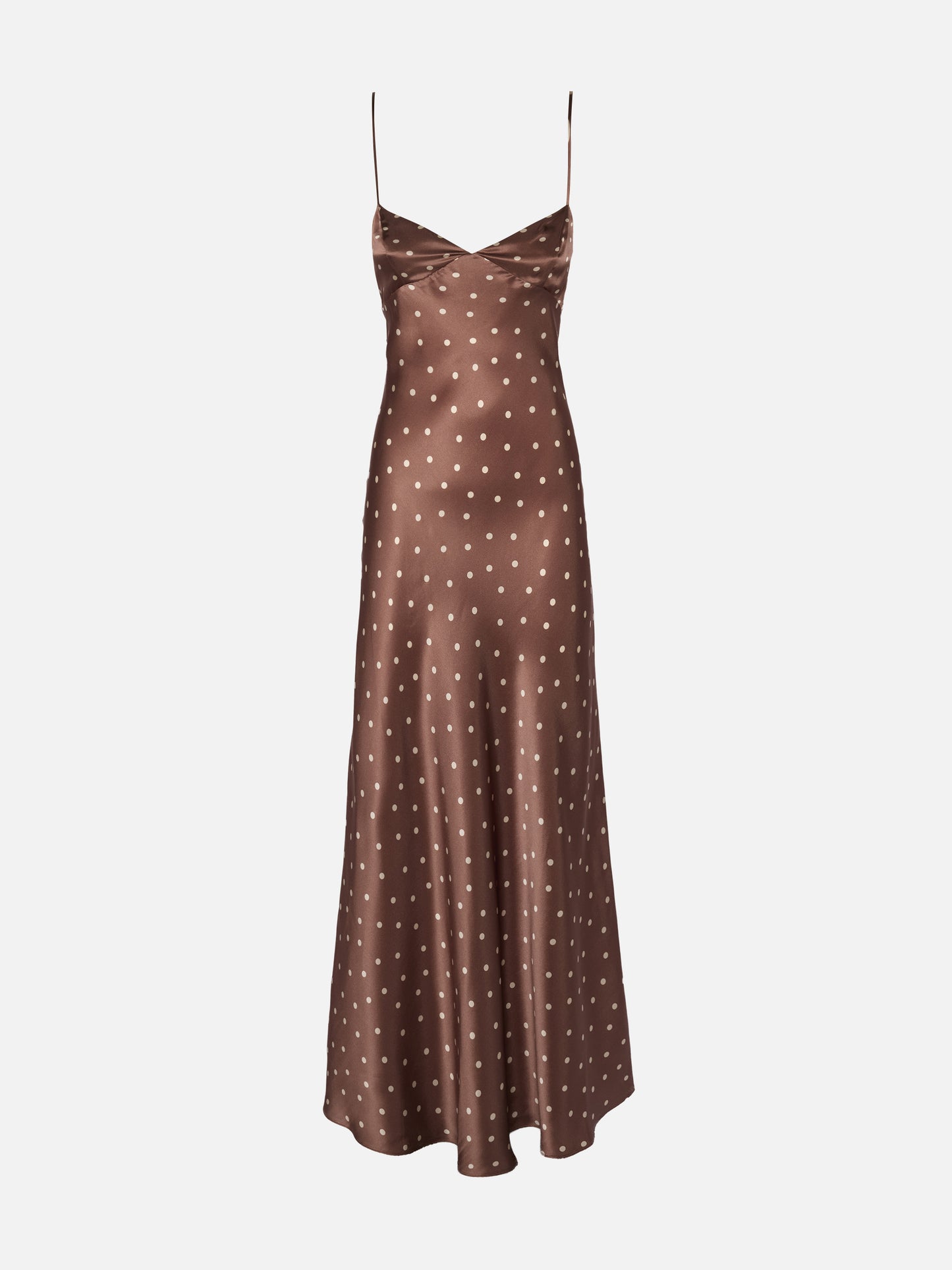 Ravel – Schmales Kleid aus reiner Seide mit Tupfenmuster