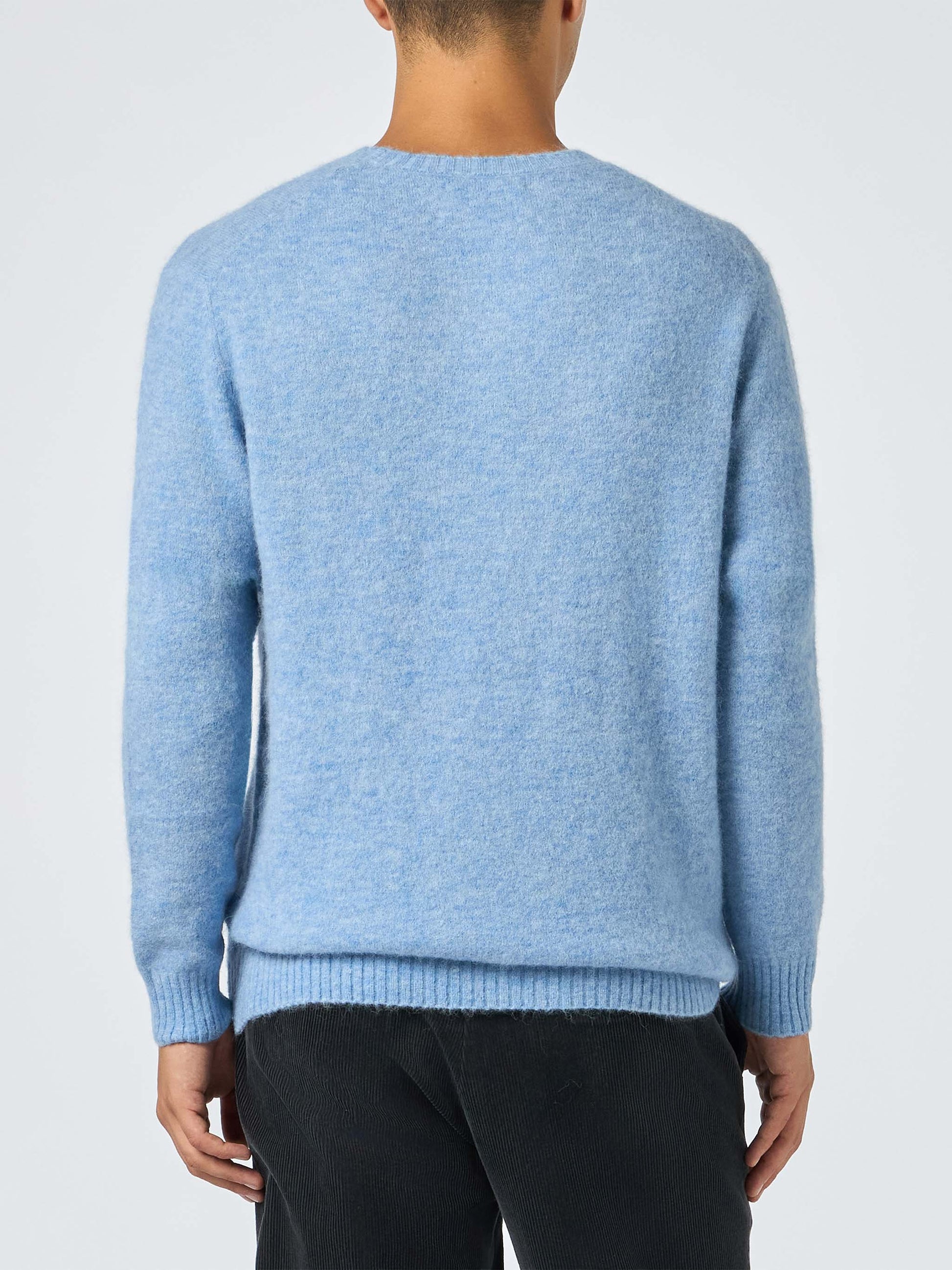 Man light blue crewneck stretch sweater Regent - MC2 Saint Barth