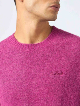 Man peony crewneck stretch sweater Regent - MC2 Saint Barth