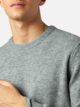 Maglione Regent in 100% CASHMERE grigio mélange