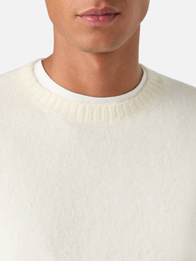 Off white Regent alpaca blend crewneck
