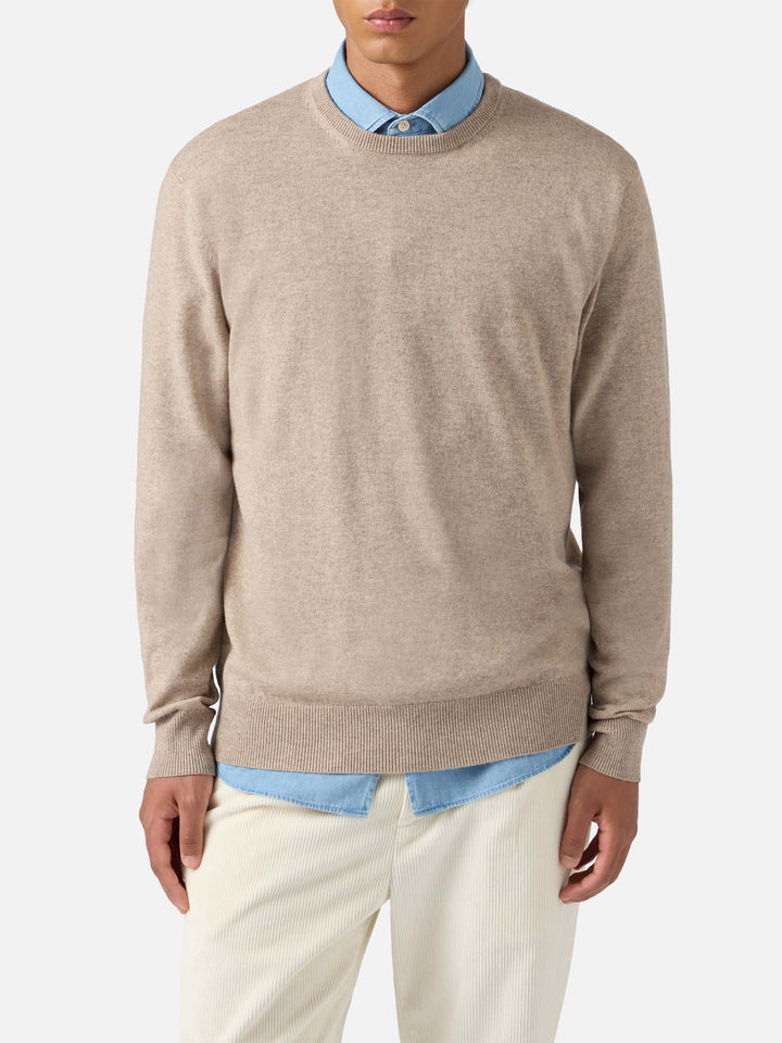 Maglione Regent in lana e cashmere kaki