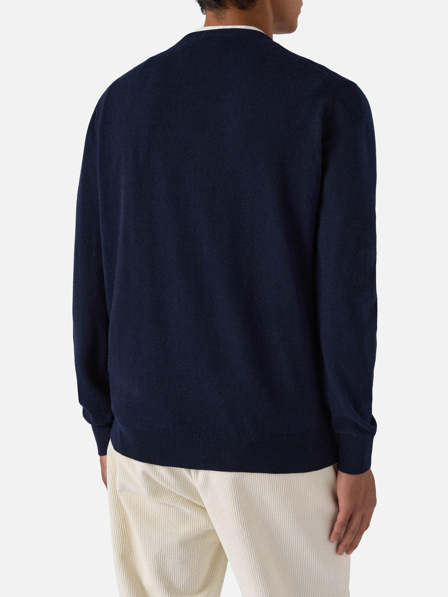 Regent wool-cashmere sweater in navy