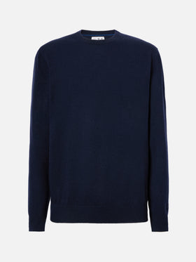 Regent wool-cashmere sweater in navy