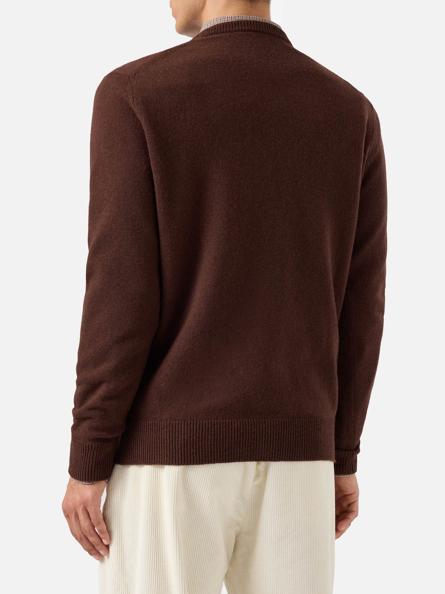 Maglione Regent in lambswool marrone