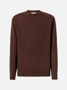 Maglione Regent in lambswool marrone