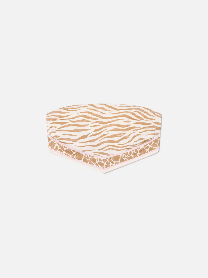 Haut de bikini bandeau Rio à imprimé animalier 