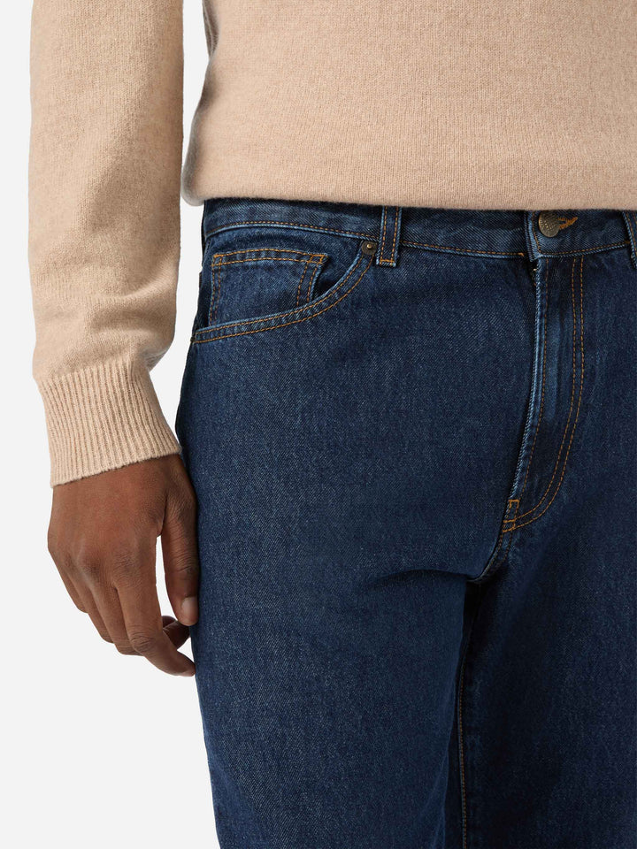 Jean en denim Riverdale Light blue avec finition stone wash 