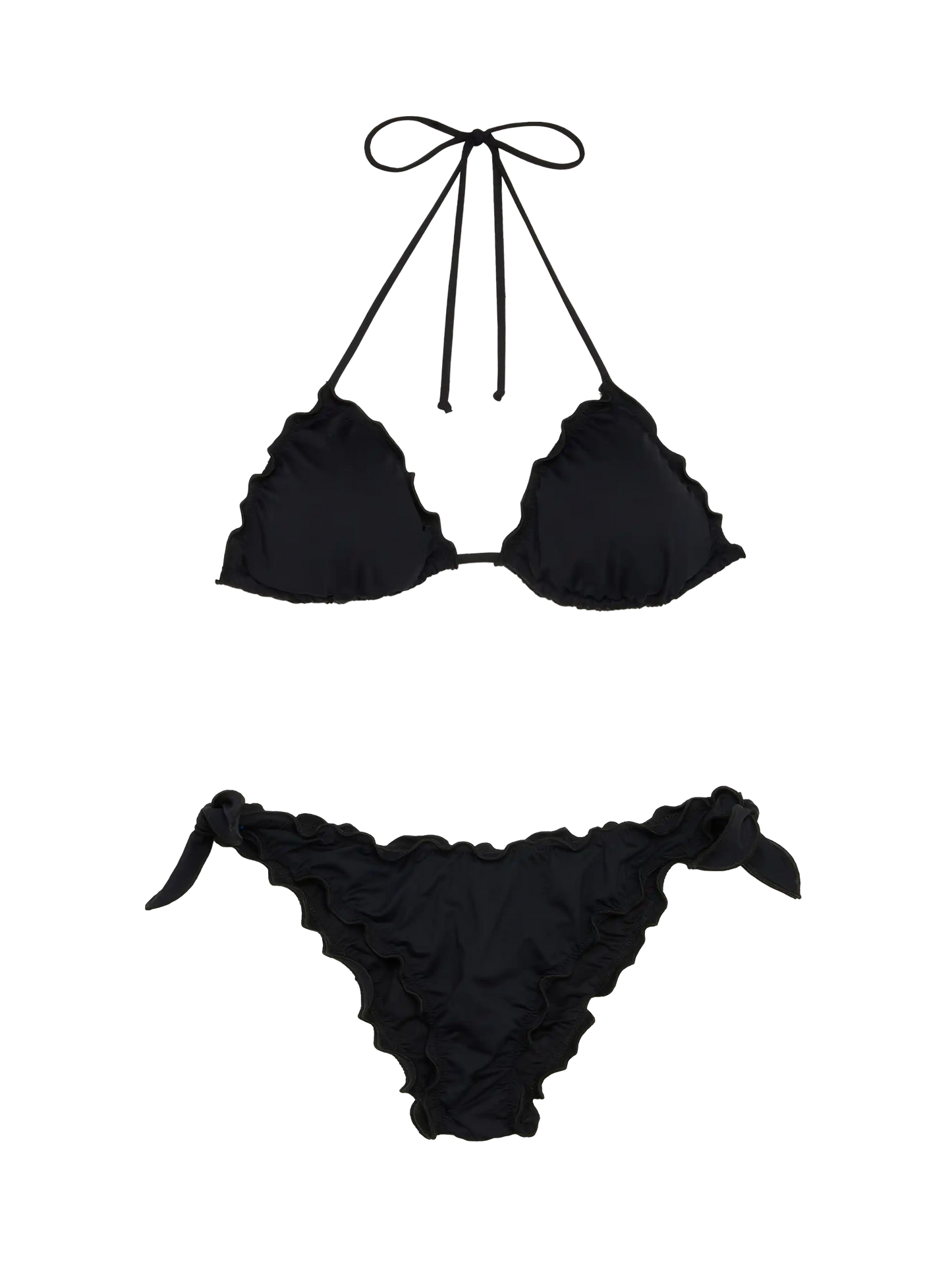 White black classic triangle bikini Sagittarius Moon - MC2 Saint Barth