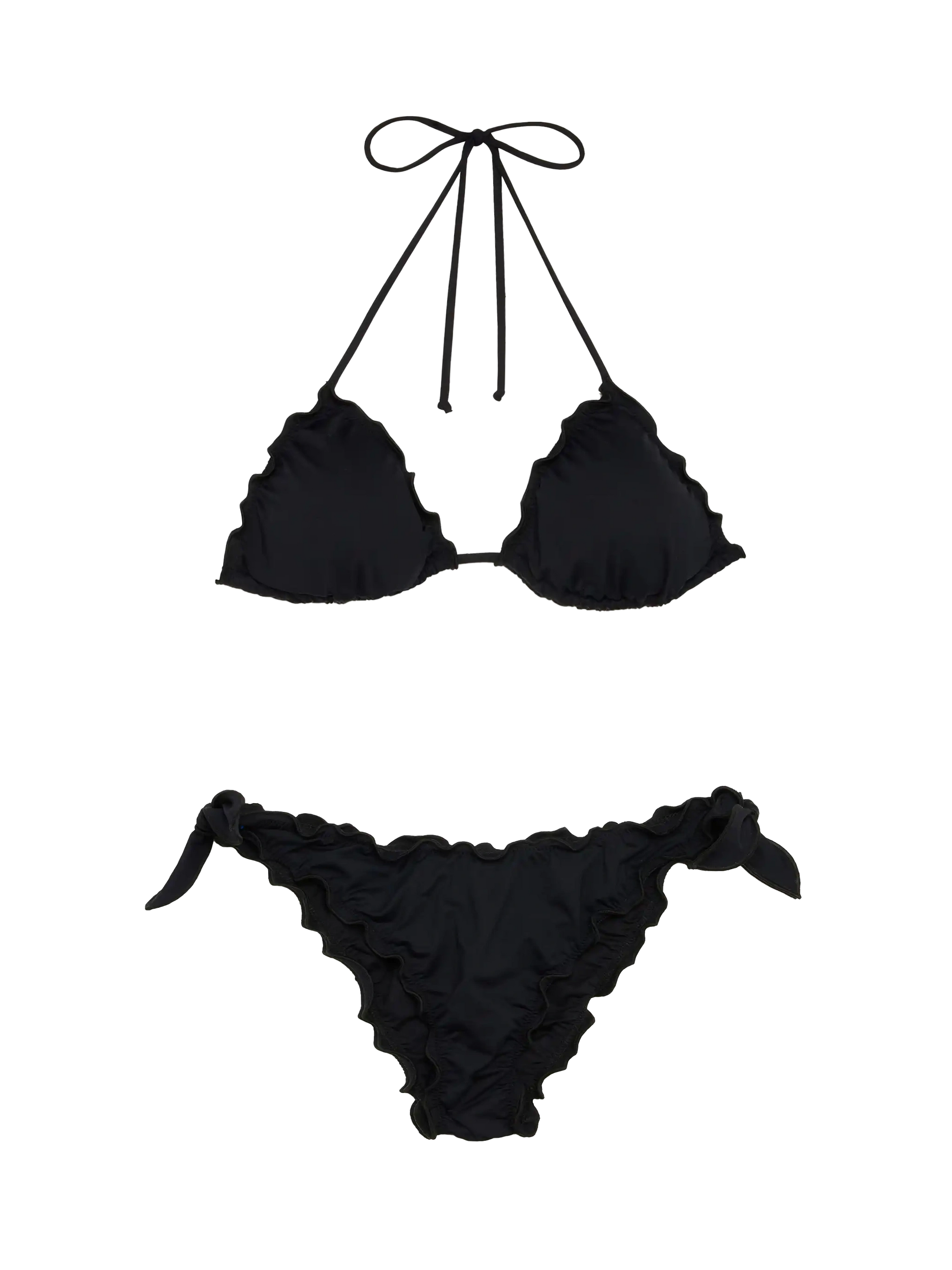 White black classic triangle bikini Sagittarius Moon - MC2 Saint Barth