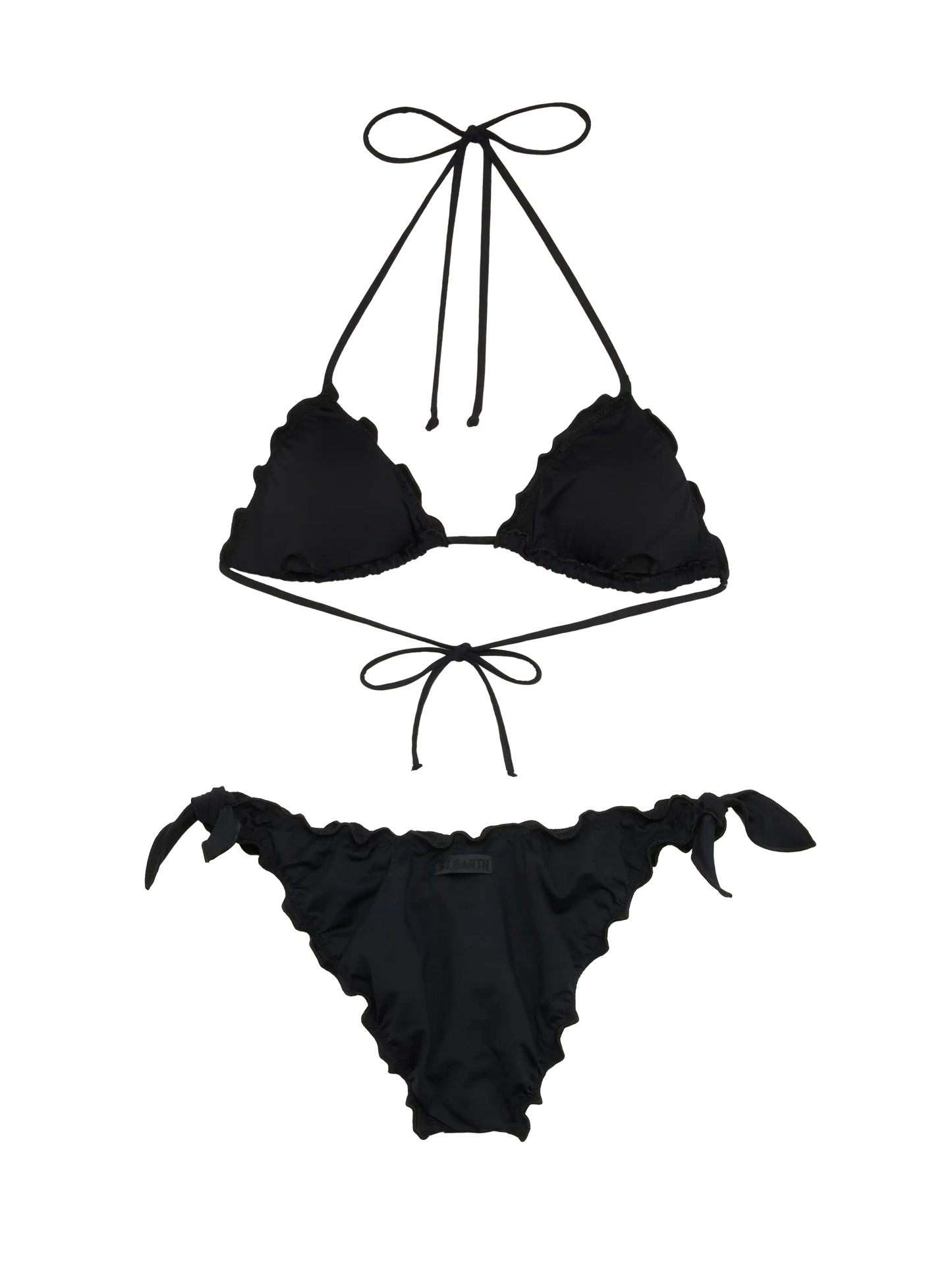 White black classic triangle bikini Sagittarius Moon - MC2 Saint Barth