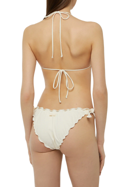 White cream classic triangle bikini Sagittarius Moon - MC2 Saint Barth