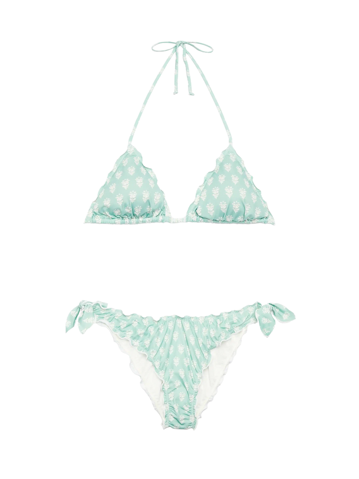 Classic triangle bikini Sagittarius Moon with floral print - MC2 Saint Barth