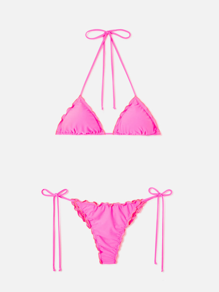 Bikini Sagittarius Miami triangolo giallo fluo