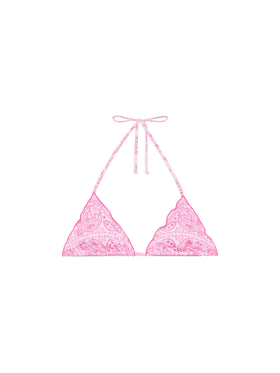 Sagittarius classic triangle top with bandanna print - MC2 Saint Barth