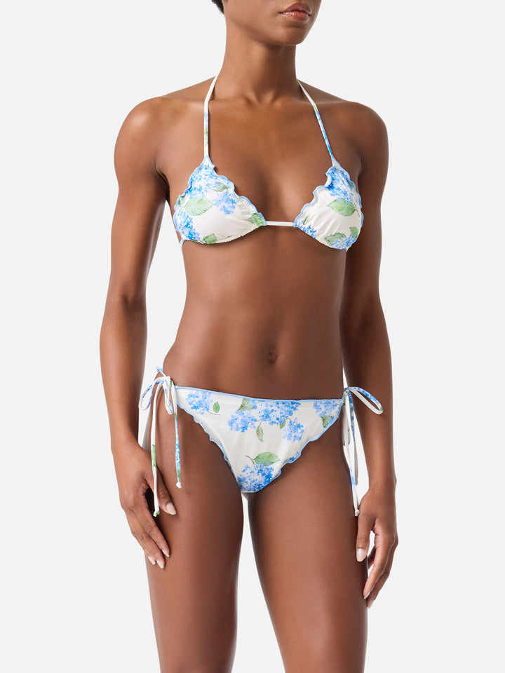 Bikini triangle Sagittarius Miami à fleurs 