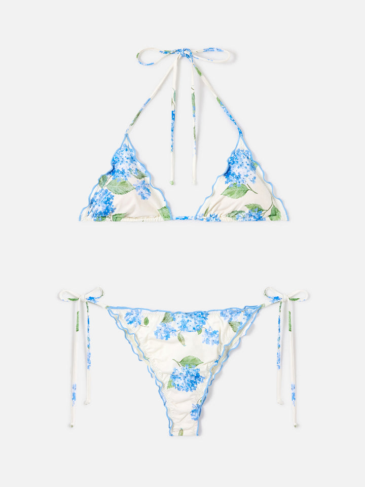 Bikini triangle classique Sagittarius Miami à imprimé floral 