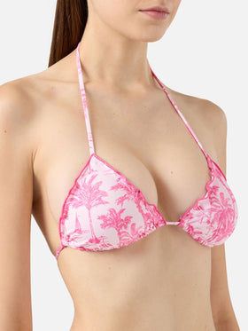 Sagittarius classic triangle top with toile de jouy print
