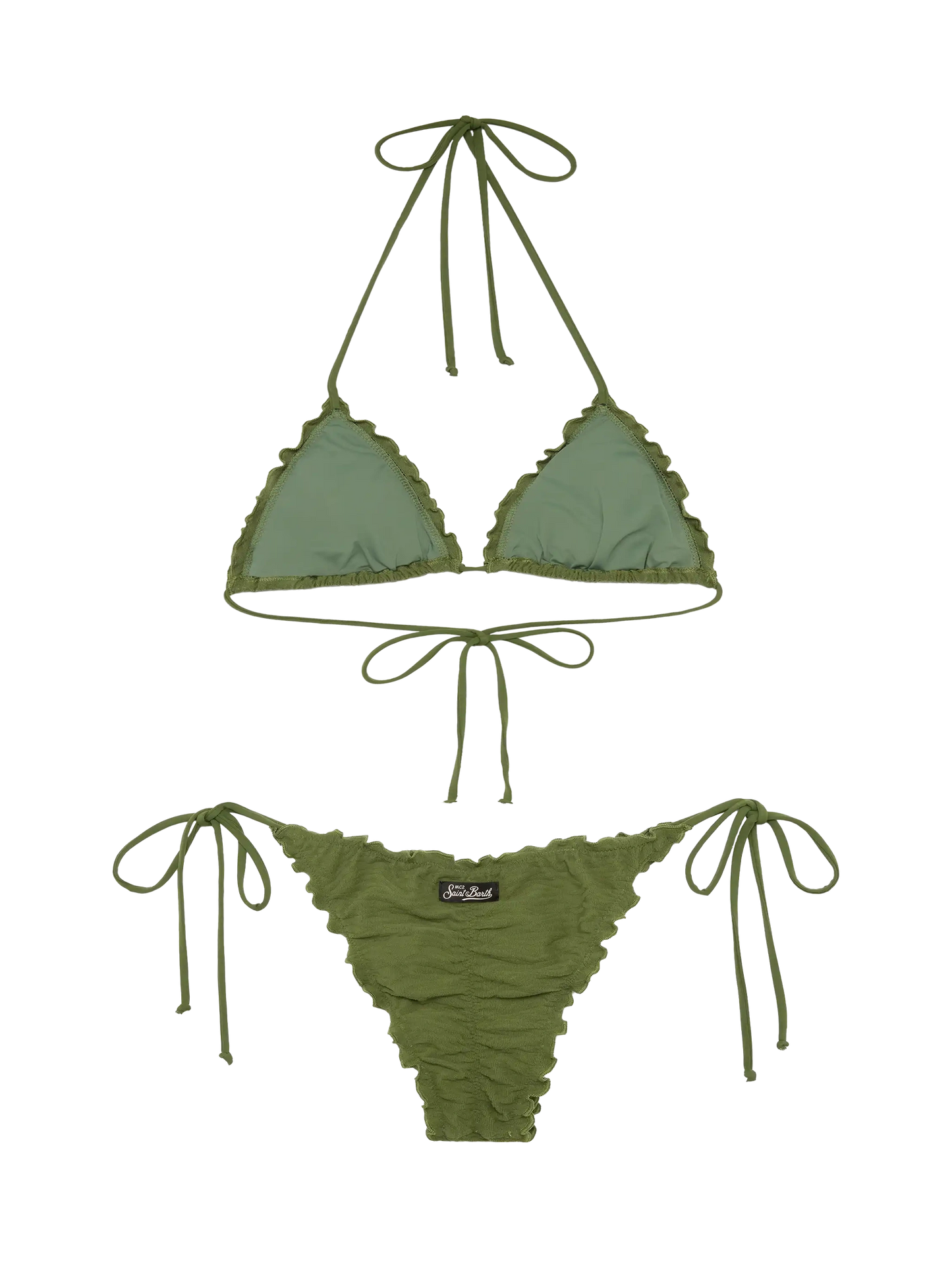 Zebra embossed classic triangle bikini Sagittarius Miami - MC2 Saint Barth