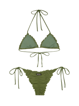 Zebra embossed classic triangle bikini Sagittarius Miami - MC2 Saint Barth