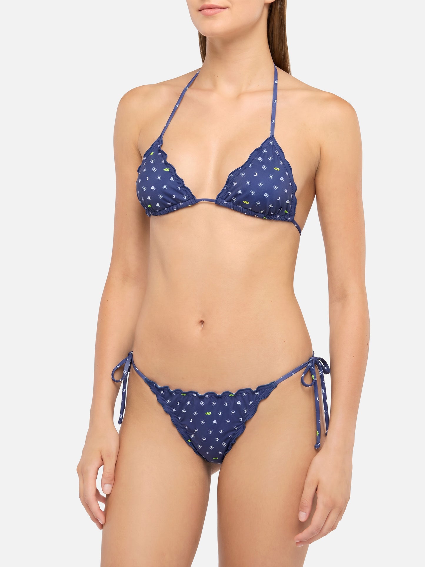 Bikini de triángulo Sagitami con estampado integral VR46 | VR46 SPECIAL EDITION 