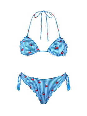 Klassischer Triangel-Bikini für Damen Sarius mit Krabben-Print