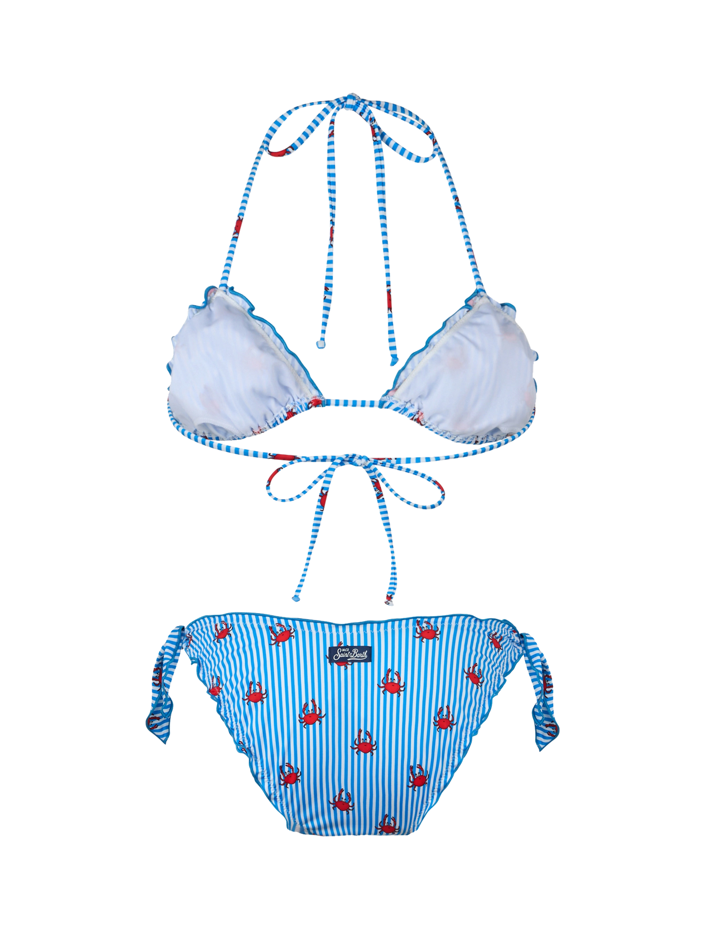 Klassischer Triangel-Bikini für Damen Sarius mit Krabben-Print