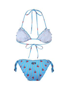 Klassischer Triangel-Bikini für Damen Sarius mit Krabben-Print