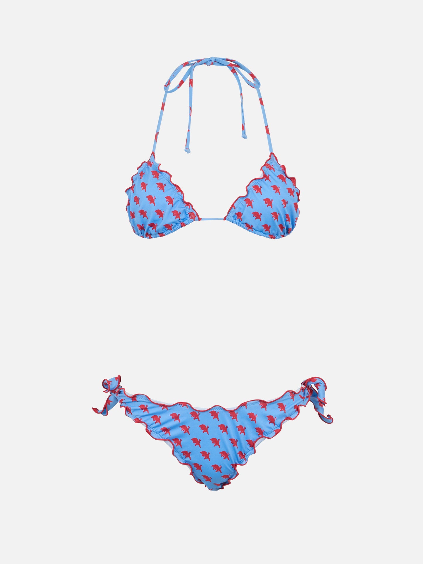 Woman Torino print triangle classic bikini Sarius | TORINO FC SPECIAL EDITION - MC2 Saint Barth