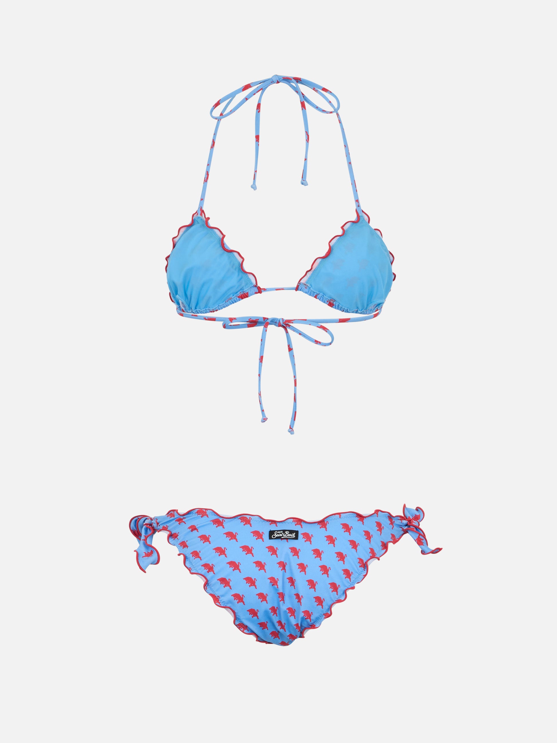 Woman Torino print triangle classic bikini Sarius | TORINO FC SPECIAL EDITION - MC2 Saint Barth