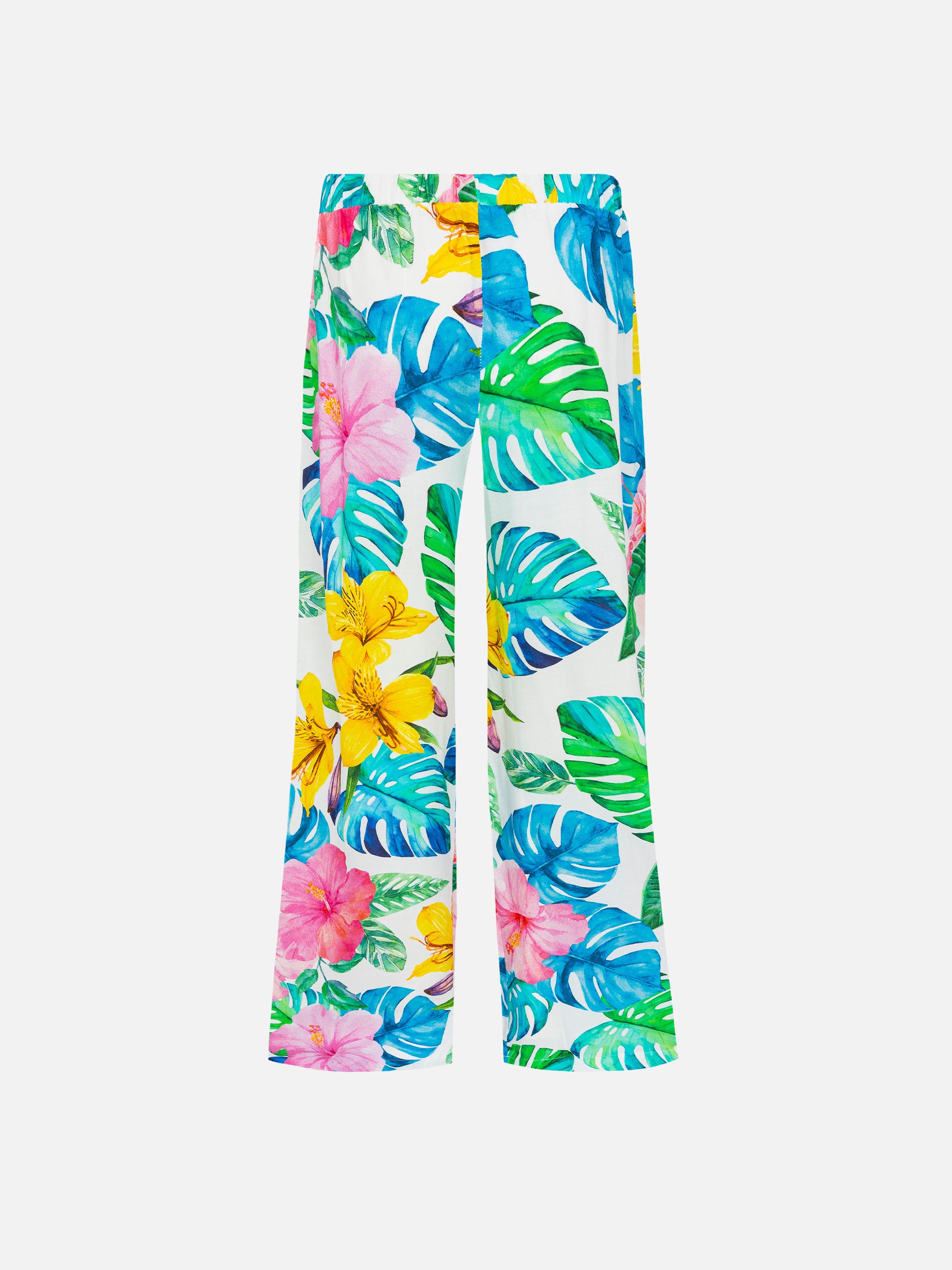 Palazzo pants Sasha with tropical print - MC2 Saint Barth