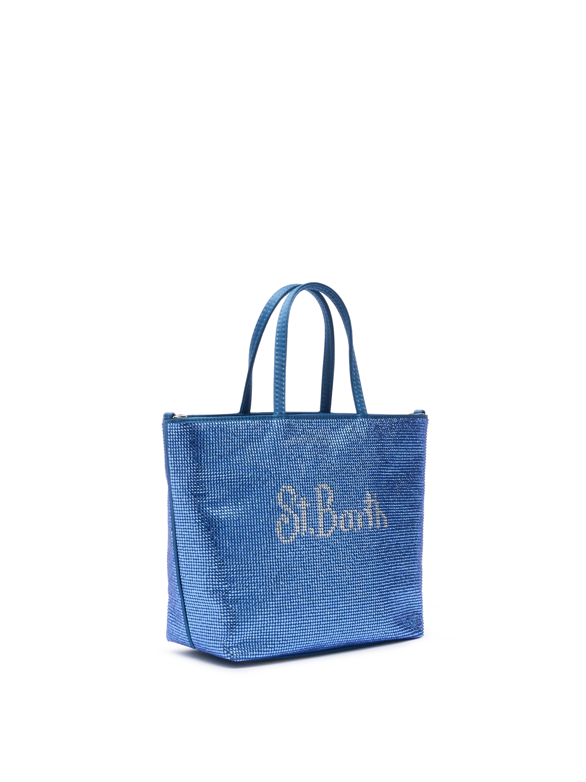 Strass Mini Bag with steel blue rhinestones - MC2 Saint Barth
