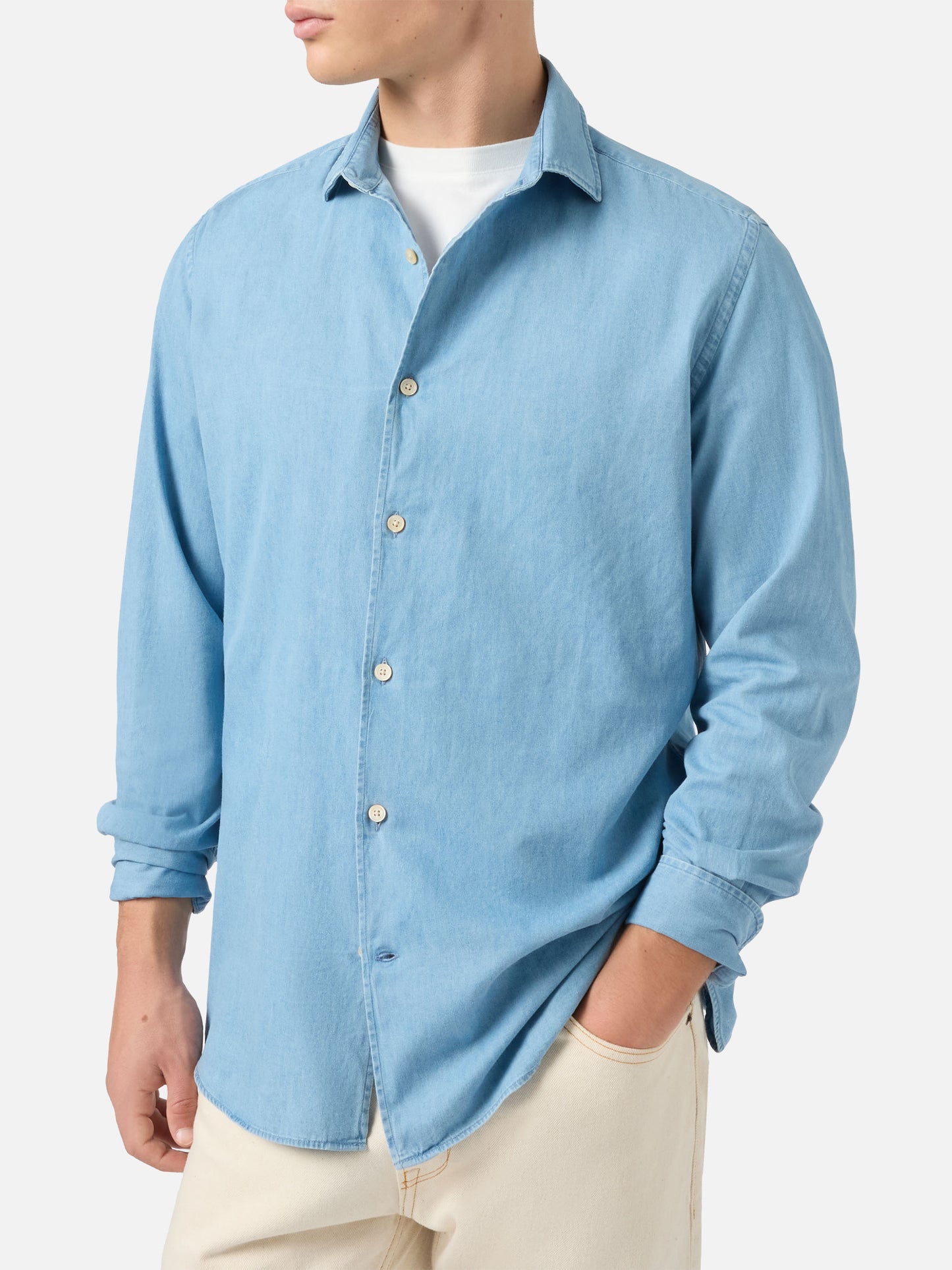 Seefeld chambray shirt with classic collar