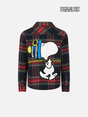 Jungen-Wollhemd mit Snoopy- und Tartan-Print | SNOOPY PEANUTS™ SONDEREDITION